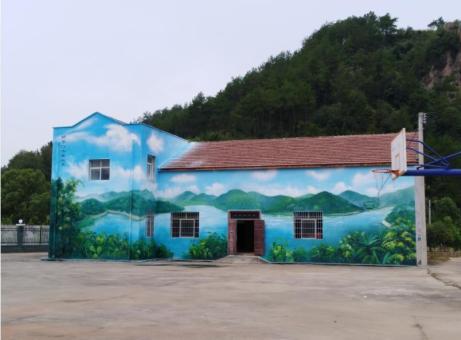 龙南彩绘墙绘一般制作的位置