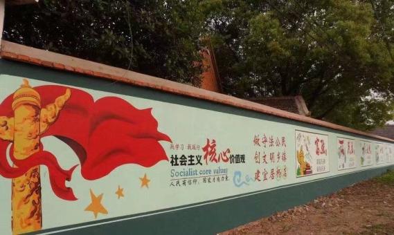 龙南墙体广告之彩绘